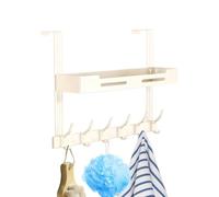 Generico Over The Door Hooks | 2-Layer Heavy Duty Rustproof No-Drill Hanger | Behind Door Storage for Bedroom Kitchen Pantry Dorm Kids Office Entryway Garage Closet Living Room