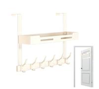 Generico Over the Door Hooks - 2-Layer Heavy Duty Rustproof No-Drill Hanger | Closet Door Organizer for Bathroom Bedroom Kitchen Pantry Dorm Laundry Kids Office Entryway