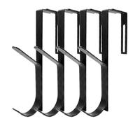 Generico Over the Door Hooks | 2-Layer Heavy Duty Rustproof No-Drill Hanger | Double Hook Over Door Hanger For Coats Wreath Bathroom Bedroom Apartment Hats Scarves Tote Bags