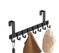 Generico Over the Door Hooks - 20.28 Inch Aluminum Door Hanger | Stable Load-Bearing Coat Hook Holder, Hangable Organizer for Bedroom Dormitory, Living Room Bathroom and Home Entry