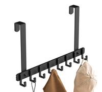 Generico Over the Door Hooks - 20.28 Inch Aluminum Door Hanger | Stable Load-Bearing Coat Hook Holder, Hangable Organizer for Bedroom Dormitory, Living Room Bathroom and Home Entry