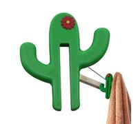 Generico Over The Door Hooks - Cactus Shape No-Drill Storage Organizer | Over Shower Door Towel Hooks for Bath Spa Laundry Room Locker House Cabin Kitchen Nursery Yard Summer Use