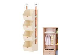 Generico Over the Door Organizer, 4-Tier Toy Organizer, Clothes Storage Shelves, for Apartment Renters Bedroom Dormitory Nursery Office Garage Shoes Bags Socks Towels