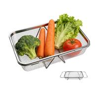 Generico Over The Sink Dish Drying Rack - Sink Dish Holder Draining Rack | Extendable Drainer Basket Stainless Steel For Bowls Cups Mugs Tableware Chopsticks Forks Spoons Kitchen Utensils