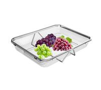 Generico Over The Sink Dish Drying Rack - Sink Dish Holder Draining Rack | Extendable Drainer Basket Stainless Steel For Bowls Cups Mugs Tableware Chopsticks Forks Spoons Kitchen Utensils