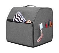Generico Overlock Machine Cover - Serger Dustproof Hood, Protective Organizer with Side Pockets, Heavy Duty Appliance Shield, Sewing Studio Essential, Designer Tool Storage for Home and Hobbyists
