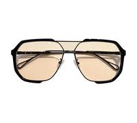 Generico Oversized Sun Glasses - Alloy Vinage Square Frame Double Bridge