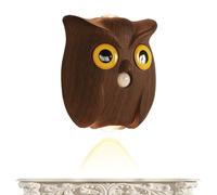 Generico Owl Motion Sensor Light, Indoor Magnetic Animal Wall Lamp, 3 LED Color Changing Night Light, Battery Powered Lighting, Smart Decorative Lamp for Hallway Stair Cabinet Kitchen Bedroom Garage