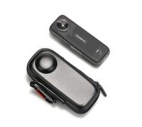 Generico O'woda Custodia da Trasporto per Insta360 X4, Borsa Piccola Portatile Autonoma Impermeabile PU Borse Portaoggetti con Moschettone per Insta360 X4 Accessori