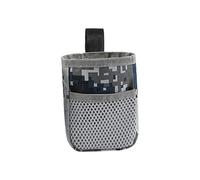 Generico Oxford Golf Ball Pouch - Breathable Mesh Storage Bag, Portable Wide Opening Holder | Adhesive Hook Fastener Club Cart Attachment for Driving Range Park Travel Outdoor Use