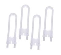 Generico Pacchetto 4 serratura chiavistello adattatore per accendisigari porta punte porte cassetto protettore cassetti porta cellulare per auricolari bidone blocco armadio bianca