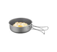 Generico Padella da Campeggio | Tegame in Titanio Pentola da Cucina - Utensili da Cucina in Titanio per Escursionismo,per Cottura su Fuoco Escursionismo Caccia Domestica