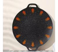 Generico Padella Per Barbecue Coreana - Padella In Ghisa Per Piano Cottura Con Manici | Utensili Da Barbecue Con Guanti A Spazzola, Pinze Per PianoCottura A Induzione, Piano Cottura Elettrico