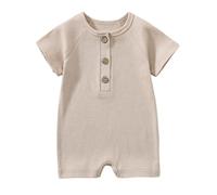 Generico Pagliaccetti Neonato Infant-And-Toddler-Bodysuit Giacca Piedi Pagliaccetto abbigliamento neonata pigiama intero Dolce tutine tinta unita per neonati Uso Quotidiano