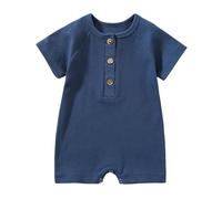 Generico Pagliaccetti Neonato Infant-And-Toddler-Bodysuit Giacca Piedi Pagliaccetto abbigliamento neonata pigiama intero Dolce tutine tinta unita per neonati Uso Quotidiano