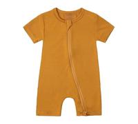 Generico Pagliaccetti Neonato Tutina Bambino Giacca Piedi Pagliaccetto abbigliamento neonata pigiama intero Outwear Vestiti tutine tinta unita per neonati Bebè