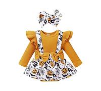 Generico Pagliaccetto Neonato Halloween Cosplay Costume Tutina Bambina con Cappello Vestito da Strega per Il Mio Primo Fantasma Horror Ragazzi E Ragazze