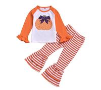 Generico Pagliaccetto Neonato Halloween Manica del Pipistrello Tuta con Cappello Costume da Zucca per Bambini Il Mio Primo Fantasma Horror 1-8 Anno