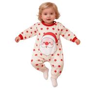 Generico Pagliaccetto Neonato per Natale, Bambino Ragazze Ragazzi My First Christmas Costume Babbo Natale Bambino 0-24 Mesi Regalo