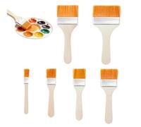 Generico Paint Brush - 6-Piece Flat Drawing Marker,Painting Brush - for House Deck Cabinets Exterior Interior Art Craft Coloring Wall