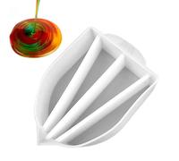 Generico Paint Cups, Silicone Mixer Cup, Reusable Pour Tool, Multi-Channel Art Accessory for Resin Casting, Creative Workshop Projects, Drawing Studio Supplies, Mold Making Solution
