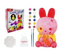 Generico Paint Your Own Lamp - Easter Bunny Crafts Light Set | Creative Interactive Cute Painting Lamp Kit | DIY Night Light, For School Girls Boys Teens Kids Family Activity Halloween Christmas