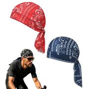 Generico Paisley Cooling Headscarf cap,Breathable Printed Bandana Hat,Wicking Elastic Fit Helmet Liner Head Scarf for Cycling Sports (2, A)