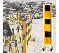 Generico Paletti di Sicurezza estensibili - Cancelli di Sicurezza Pieghevoli e retrattili per vialetti e Garage, Barriere mobili per parcheggi, 1,2 m x 2,5 m, Ideali per