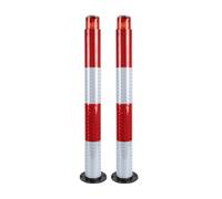 Generico Pali di Sicurezza Riflettenti con bulloni di Ancoraggio - Soluzione Durevole per Il Controllo del Traffico e la barriera di parcheggio per Una Maggiore Sicurezza e visibilità.