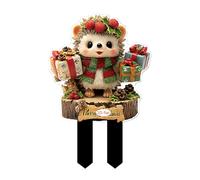 Genérico Pali natalizi per giardino, cartelli esterni per cortile e giardino, decorazioni natalizie, per esterni, 2D in acrilico, per vasi da fiori e prato