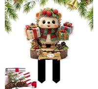 Genérico Pali natalizi per giardino, da giardino esterni per - accessori acrilici 2D per vasi da fiori e posteriore