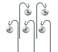 Generico Pali Per Piante Da Esterno | Ornamenti per vasi da 5 pezzi | Pali da giardino con palla da discoteca | Per vasi floreali per esterni, interni, percorsi domestici, passerelle, patio