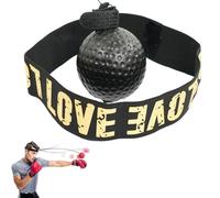 Generico Palla da addestramento a boxe, fascia per palla riflessa amichevole per principianti, banda elastica regolabile amore per la testa della palla per la testa per costruire l'agilità (B)