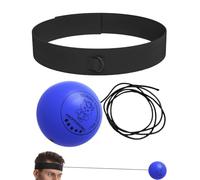 Genérico Palla da boxe - con fascia divertente regolabile da montare sulla testa, accessori pugilato, palestra, allenamento per principianti, esercizio, fitness, miglioramento delle abilità in MMA