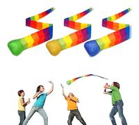 Generico Palla da Gioco per Esterni | 3 Palline da Allenamento con Coda Arcobaleno | Giochi Colorati da, Attività Lancio e Presa per Bambini e Adulti in Spazi Aperti Interni Esterni Spiaggia