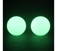 Generico Palla da hockey che si al buio - Set di 2 dischi, disco da su ghiaccio 8x8x5 cm, palline sportive verdi luminose | Per il gioco di allenamento di hockey su ghiaccio, il libero al