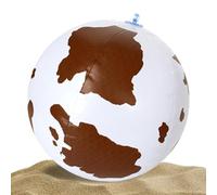 Generico Palla Da Spiaggia- 12x11x2 Cm Gioco Estivo Divertente Con Design A Stampa Di | Palloni Gonfiabili Per Bambini | Interattivo Per Compleanno Attività All'Aperto Piscina Giochi Giardino