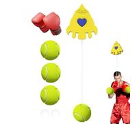 Generico Palla di Reazione per Boxe, Riflessi Rimbalzo Automatico della da Boxe Sospesa Sospesa, Allenatore con Robuste Chiusure A Strappo Palline Tennis, Allenament