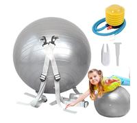 Generico Palla fitness, palla assistita per salto mortale - Palla da yoga fitness - Esercizio con, spallacci regolabili, ausiliario multifunzionale, capacità 250 kg, antiscivolo per palestra