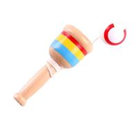 Generico Palla in Legno per Lancio e Presa,attività di Apprendimento Prescolari - Giocattolo Abilità Motorie per Bambini Regalo Compleanno Pasqua Parchi Picnic