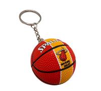 Generico Palla Portachiavi Compatibile con NBA Heat Basket Gadget Accessori Idea Regalo Uomo Donna Bambino Ciondolo Creativo 3D