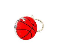 Generico Palla Portachiavi Compatibile con NBA Trail Blazers Color Rosso e Bianco Sport Basket Gadget Accessori Zaino Idea Regalo Uomo Donna Bambino Ciondolo Creativo 3D