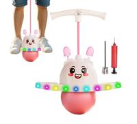 Generico Palla Saltarella,Tavola di Equilibrio Saltante - Attrezzo Rimbalzante Illuminato con Orecchie da Coniglio per attività Sportive e Giochi all'Aperto o al Chiuso per Bambine Piccole