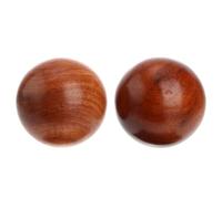 Generico Palle da Massaggio in Legno 2 Pezzi per Mani, Rullo Massaggiante Rotondo per Circolazione Sanguigna, Palline Antistress per Esercizi Manuali e Rilassamento Mentale