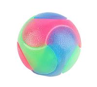 Generico Palle luminose per cani,Sfera elastica lampeggiante che si al buio - Squeaky Toy Interactive Bounce attivato Toy Pet Ball per cani e gatti