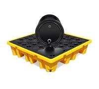 Generico Pallet di contenimento modulare per fuoriuscite - Vassoio Anti-Perdita per liquidi di scarto, 120x60x10 cm, previene Le perdite, Piattaforma Anti-Perdita Durevole per Uso Industriale