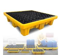 Generico Pallet Garage Garage Wall Racks Industrial Modular Spill Platform Contenimento per sversamenti Magazzini Pallet Fabbrica, Piattaforme modulari per sversamenti - Vassoio di ritenzione 120x120