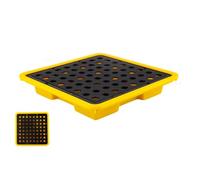 Generico Pallet Garage Wall Racks Industrial Modular Spill Platform Contenimento per sversamenti Magazzini Pallet Fabbrica, Piattaforma di contenimento per sversamenti di Petrolio con Uscita di scari