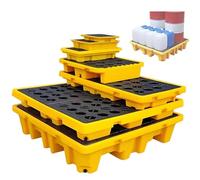 Generico Pallet per Garage, scaffalature a Parete, Piattaforma modulare Industriale per Il contenimento di fuoriuscite, Pallet per Magazzini e fabbriche, Vassoio di contenimento con griglia, piattafo