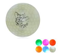 Generico Palline da Golf LED Luminose Personalizzate con Foto/Logo/Testo, Regalo Divertente per Golfisti, Idea Regalo Uomo con Stampa Lato Singolo o Doppio (Bianco)